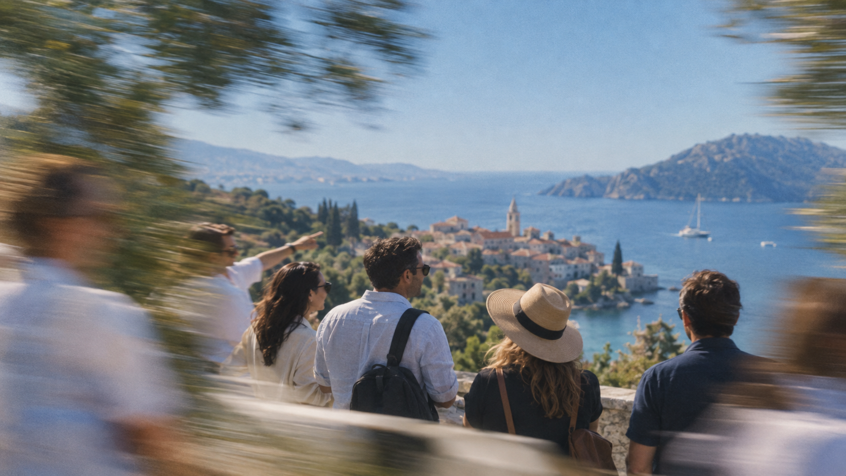 Gruppe erkundet ein Reiseziel auf einer FAM-Reise