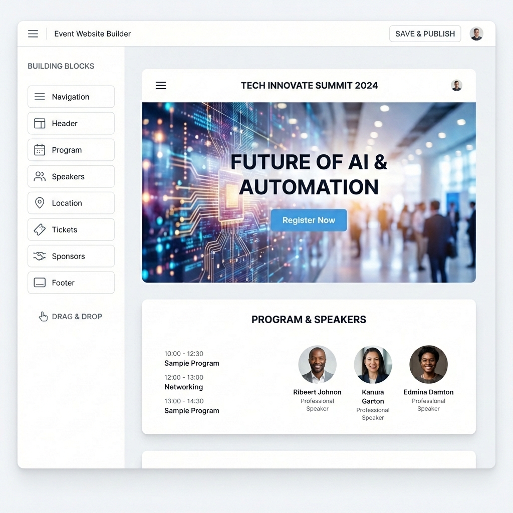 Manage registrations and attendance